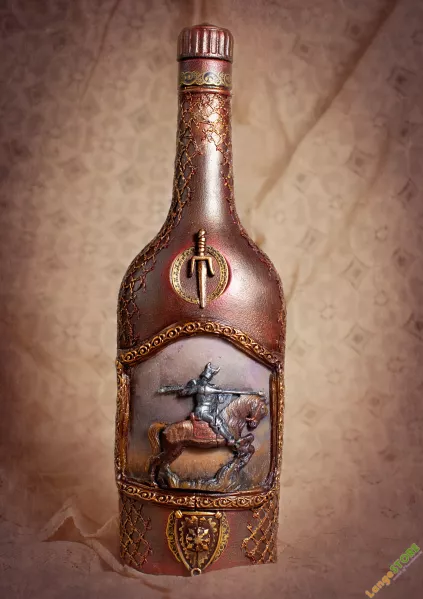 Бутылочка Рыцарь, Посуда, Москва, ручная работа, handmade